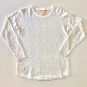 Adorable white sweater. Gently worn and perfect for a winter outfit.